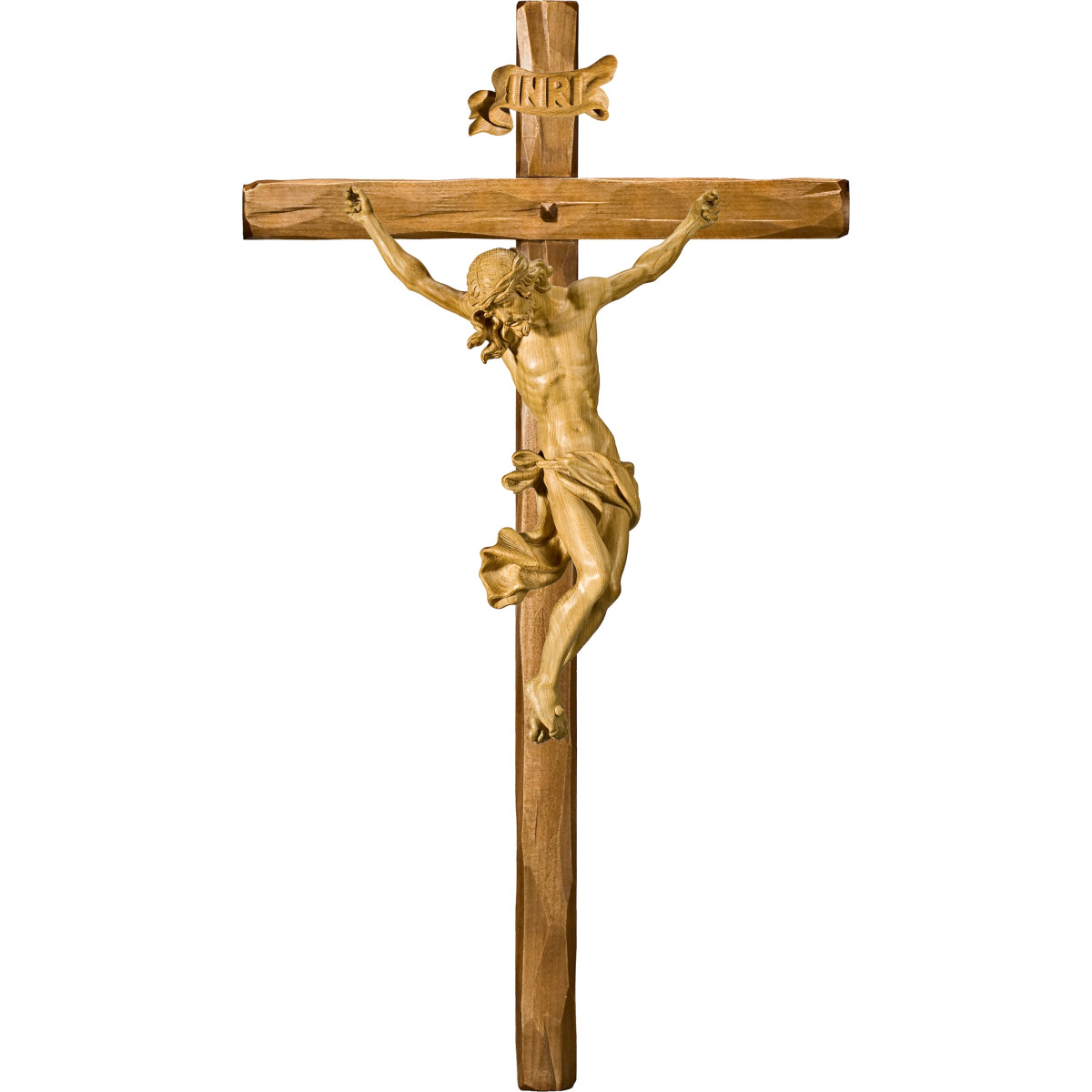 Cristo Barroco en cruz recta